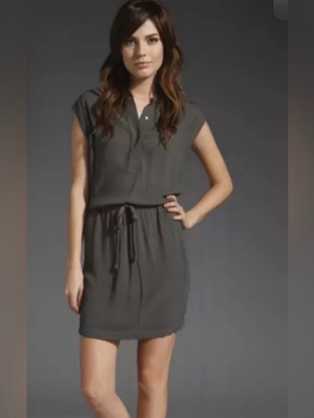 James Perse Los Angeles Dress size S Neutral Gray Lightweight Travel Summer